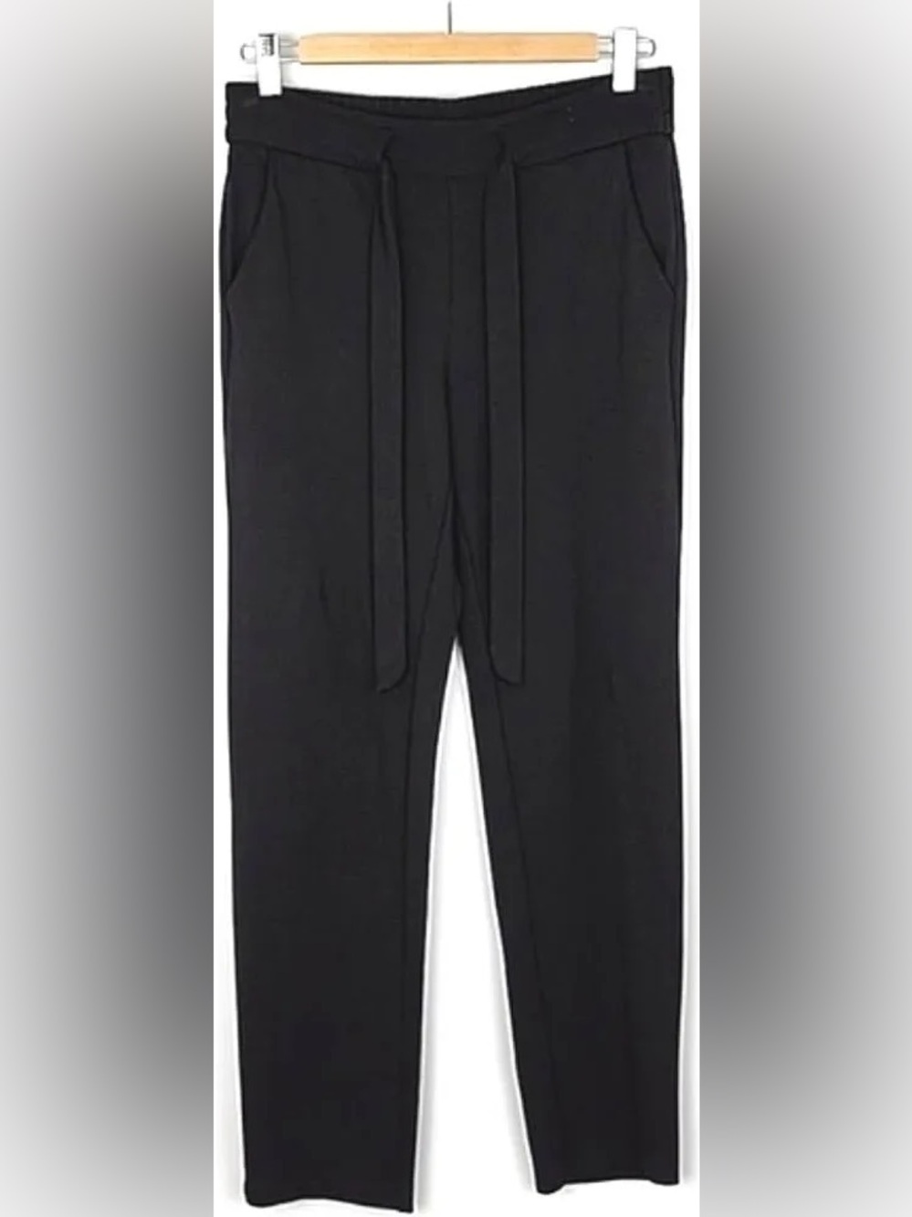Badgley Mischka Black Tie Front Pants